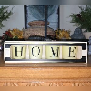 Bloom & Prosper "HOME" candle Set. Golden Vanilla Scent. NWT/NIB